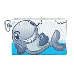 Whale Lovers T- Shirt Cute Whale Kids Water Sarcastic But Do I Have To  T- Shirt Canvas Cosmetic Bag (large)