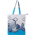 Whale Lovers T- Shirt Cute Whale Kids Water Sarcastic But Do I Have To  T- Shirt Double Zip Up Tote Bag View1