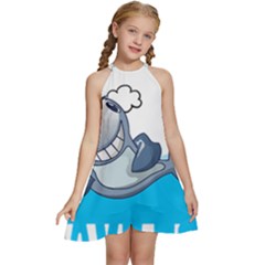 Whale Lovers T- Shirt Cute Whale Kids Water Sarcastic But Do I Have To  T- Shirt Kids  Halter Collar Waist Tie Chiffon Dress by maxcute