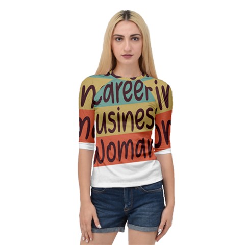 Woman T- Shirt Career Business Woman T- Shirt Quarter Sleeve Raglan Tee by maxcute