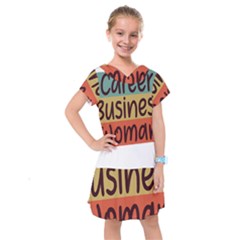 Woman T- Shirt Career Business Woman T- Shirt Kids  Drop Waist Dress by maxcute