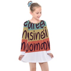 Woman T- Shirt Career Business Woman T- Shirt Kids  Long Sleeve Dress