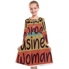 Woman T- Shirt Career Business Woman T- Shirt Kids  Midi Sailor Dress by maxcute