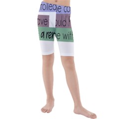 Woman T- Shirt If I Was Meant To Be Controlled I Would Have Came With A Remote T- Shirt (1) Kids  Mid Length Swim Shorts