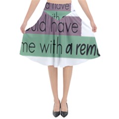 Woman T- Shirt If I Was Meant To Be Controlled I Would Have Came With A Remote T- Shirt (1) Flared Midi Skirt by maxcute