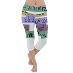 Woman T- Shirt If I Was Meant To Be Controlled I Would Have Came With A Remote T- Shirt (1) Lightweight Velour Capri Yoga Leggings by maxcute