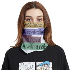 Woman T- Shirt If I Was Meant To Be Controlled I Would Have Came With A Remote T- Shirt (1) Face Covering Bandana (two Sides) by maxcute