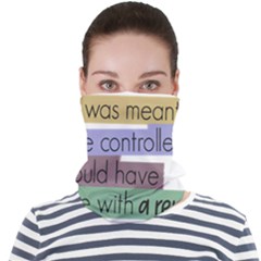 Woman T- Shirt If I Was Meant To Be Controlled I Would Have Came With A Remote T- Shirt Face Seamless Bandana (adult) by maxcute