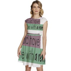 Woman T- Shirt If I Was Meant To Be Controlled I Would Have Came With A Remote T- Shirt Cap Sleeve High Waist Dress by maxcute