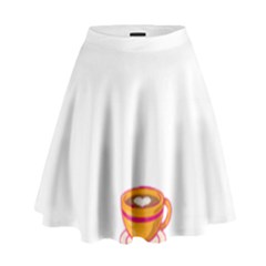 Women And Coffee T- Shirt Women All Around The World Take Their Coffee Differently  T- Shirt High Waist Skirt by maxcute