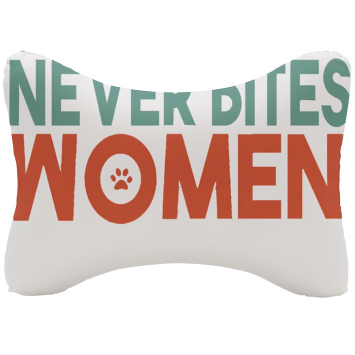 Women And Girls T- Shirtthat Dog Never Bites Women  T- Shirt Seat Head Rest Cushion