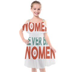 Women And Girls T- Shirtthat Dog Never Bites Women  T- Shirt Kids  Cut Out Shoulders Chiffon Dress by maxcute