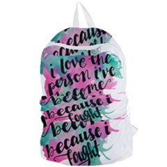 Women Empowerment Inspiring Quote Femin T- Shirt Women Empowerment Inspiring Quote Feminist Tee For Foldable Lightweight Backpack by maxcute