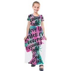 Women Empowerment Inspiring Quote Femin T- Shirt Women Empowerment Inspiring Quote Feminist Tee For Kids  Short Sleeve Maxi Dress by maxcute