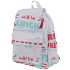 Writer Gift T- Shirt Just Write And Everything Will Be Alright T- Shirt Top Flap Backpack by maxcute