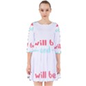 Writer Gift T- Shirt Just Write And Everything Will Be Alright T- Shirt Smock Dress View1