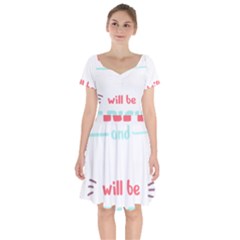 Writer Gift T- Shirt Just Write And Everything Will Be Alright T- Shirt Short Sleeve Bardot Dress by maxcute