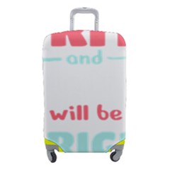 Writer Gift T- Shirt Just Write And Everything Will Be Alright T- Shirt Luggage Cover (small) by maxcute