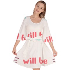 Writer Gift T- Shirt Just Write And Everything Will Be Alright T- Shirt Velour Kimono Dress by maxcute