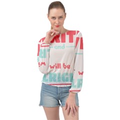 Writer Gift T- Shirt Just Write And Everything Will Be Alright T- Shirt Banded Bottom Chiffon Top by maxcute