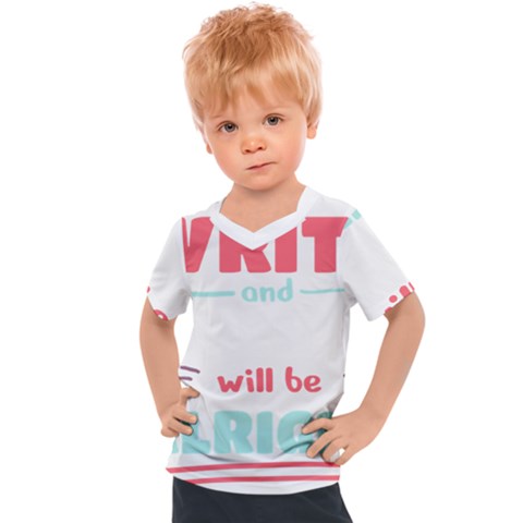 Writer Gift T- Shirt Just Write And Everything Will Be Alright T- Shirt Kids  Sports Tee by maxcute