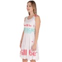 Writer Gift T- Shirt Just Write And Everything Will Be Alright T- Shirt Knee Length Skater Dress With Pockets View2