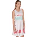 Writer Gift T- Shirt Just Write And Everything Will Be Alright T- Shirt Knee Length Skater Dress With Pockets View3