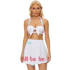 Writer Gift T- Shirt Just Write And Everything Will Be Alright T- Shirt Vintage Style Bikini Top And Skirt Set 