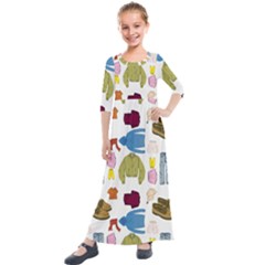 Clothes Amazing Fifa Photography Kids  Quarter Sleeve Maxi Dress by Ravend