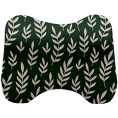 Leaves Foliage Plants Pattern Head Support Cushion by Ravend