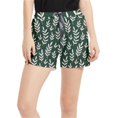 Leaves Foliage Plants Pattern Women s Runner Shorts by Ravend