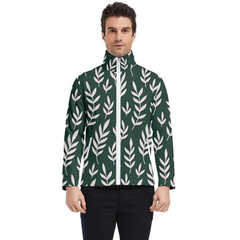 Leaves Foliage Plants Pattern Men s Bomber Jacket by Ravend