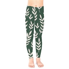 Leaves Foliage Plants Pattern Kids  Classic Winter Leggings