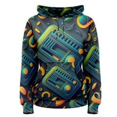 Abstract Pattern Background Women s Pullover Hoodie