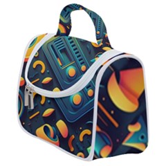 Abstract Pattern Background Satchel Handbag