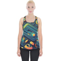 Abstract Pattern Background Piece Up Tank Top by Ravend