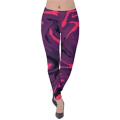 Abstract Pattern Texture Art Velvet Leggings