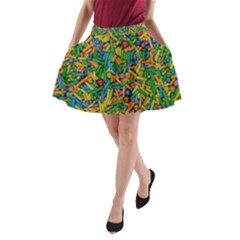 Sugar Ornament Sweet Snack A-line Pocket Skirt by Ravend