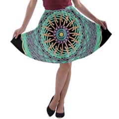 2023 02 08 18 04 00 Png 2023 02 08 18 05 16 Png Donuts A-line Skater Skirt by NeiceeBeazz