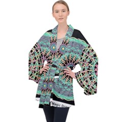 2023 02 08 18 04 00 Png 2023 02 08 18 05 16 Png Donuts Long Sleeve Velvet Kimono  by NeiceeBeazz