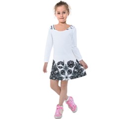 Im Fourth Dimension Sagaranten City Kids  Long Sleeve Velvet Dress