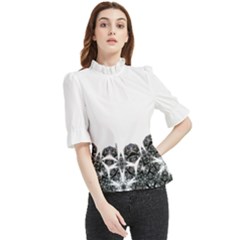 Im Fourth Dimension Sagaranten City Frill Neck Blouse