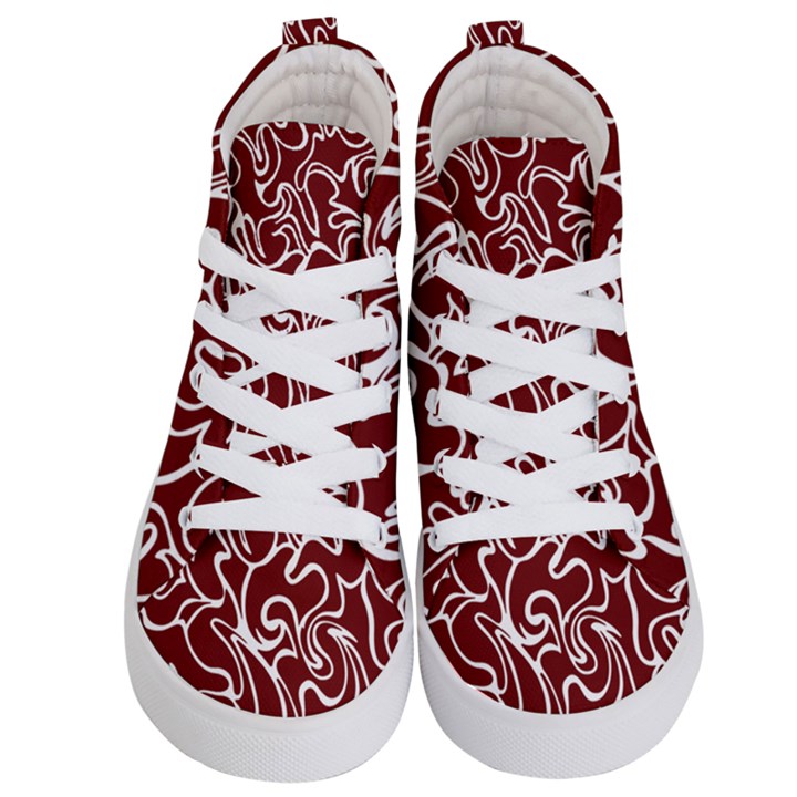 Berry Swirls Kids  Hi-Top Skate Sneakers