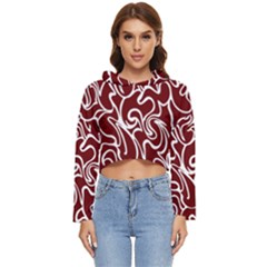 Berry Swirls Women s Lightweight Cropped Hoodie by ttlisted