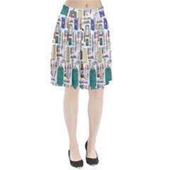 Medical Biology Detail Medicine Psychedelic Science Abstract Abstraction Chemistry Genetics Art Patt Pleated Skirt