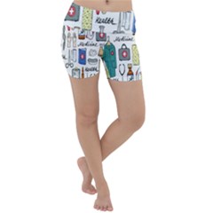 Medical Biology Detail Medicine Psychedelic Science Abstract Abstraction Chemistry Genetics Art Patt Lightweight Velour Yoga Shorts