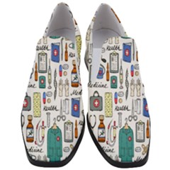 Medical Biology Detail Medicine Psychedelic Science Abstract Abstraction Chemistry Genetics Art Patt Women Slip On Heel Loafers