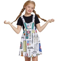 Medical Biology Detail Medicine Psychedelic Science Abstract Abstraction Chemistry Genetics Art Patt Kids  Apron Dress by Jancukart