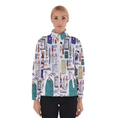 Medical Biology Detail Medicine Psychedelic Science Abstract Abstraction Chemistry Genetics Art Patt Women s Bomber Jacket