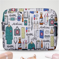 Medical Biology Detail Medicine Psychedelic Science Abstract Abstraction Chemistry Genetics Art Patt Make Up Pouch (large)